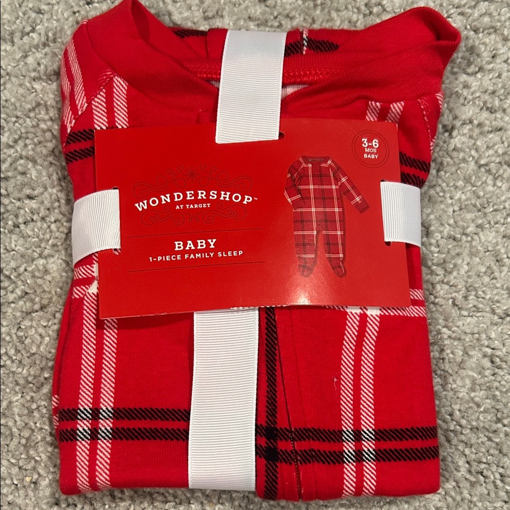 Wondershop Red Plaid Baby Sleepwear